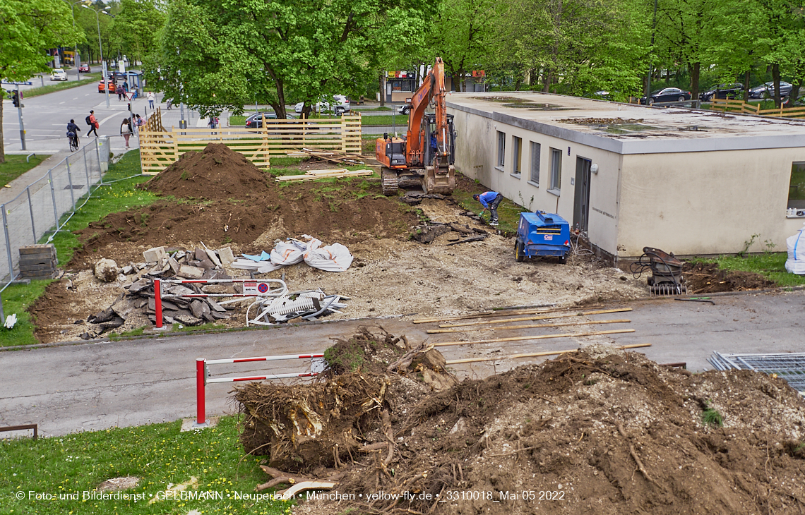 05.05.2022 - Baustelle am Haus für Kinder in Neuperlach